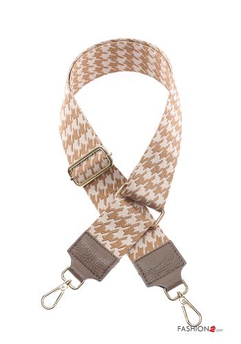 Hahnentritt Muster verstellbarer Schultergurt für Tasche aus Echtes Leder - ph 1