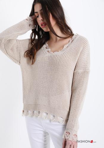 Maglione  scollo a V - ph 1