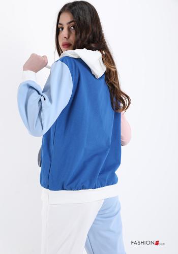 Sweatshirt aus Baumwolle mit Taschen mit Kapuze - ph 2