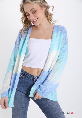 Gilet en Mohair Imprimé à rayures