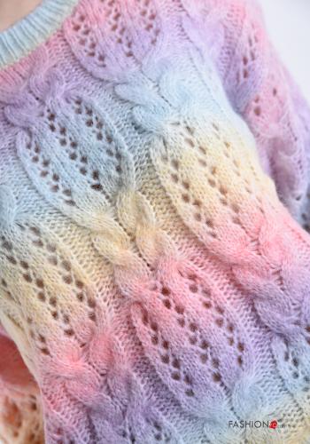 Pull en Mélange de Laine Imprimé coloré - ph 4