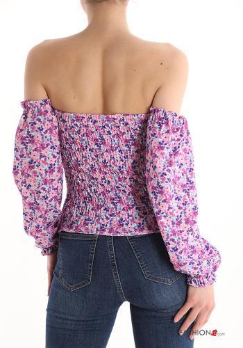 Blumenmuster Bluse - ph 2
