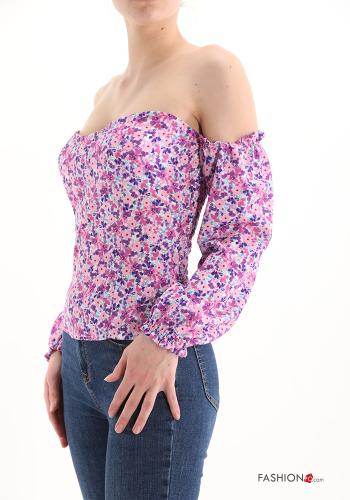 Blumenmuster Bluse - ph 3