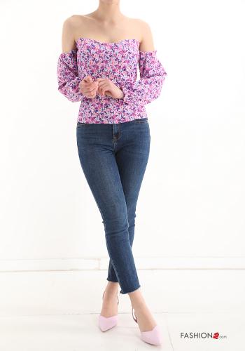 Blumenmuster Bluse - ph 5