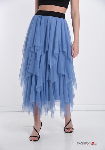 tulle Longuette Skirt with flounces - ph 1