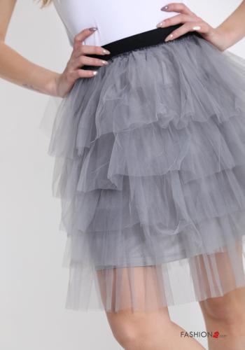 tulle Cotton Skirt with flounces with elastic - ph 4