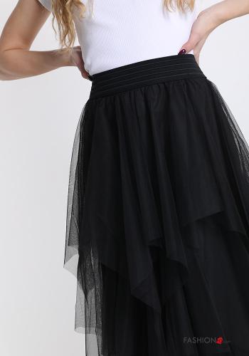 Falda tul Longuette con volantes - ph 4