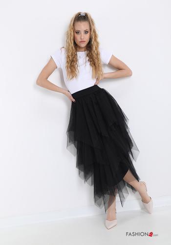 Falda tul Longuette con volantes - ph 5