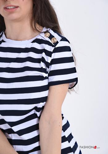 T-shirt in Cotone Fantasia righe - ph 4