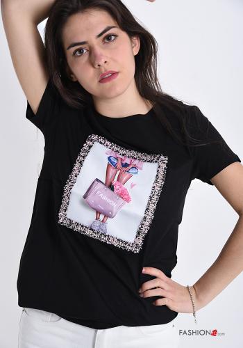 Patterned Cotton T-shirt - ph 4