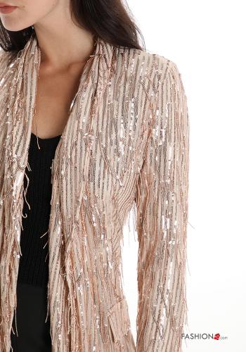 Blazer mit Pailletten mit Fransen - ph 4