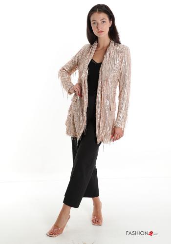 Blazer mit Pailletten mit Fransen - ph 5