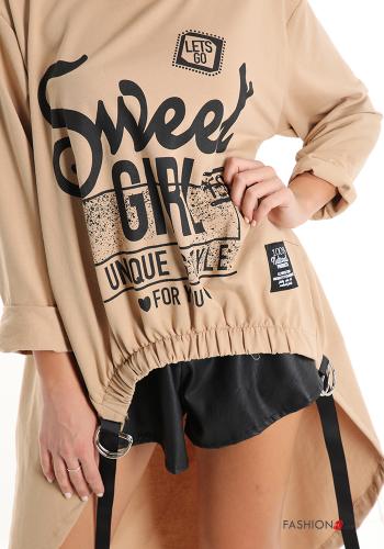 Sudadera de Algodón Patrones de escritura - ph 4