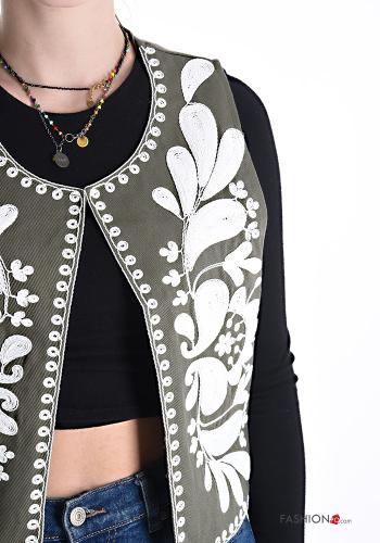 Embroidered Cotton Gilet - ph 4