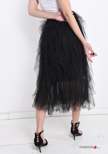 Gonna tulle Longuette con balze con elastico - ph 2