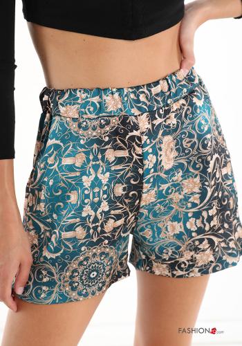 Calções Padrão jacquard com bolsos com elástico - ph 4