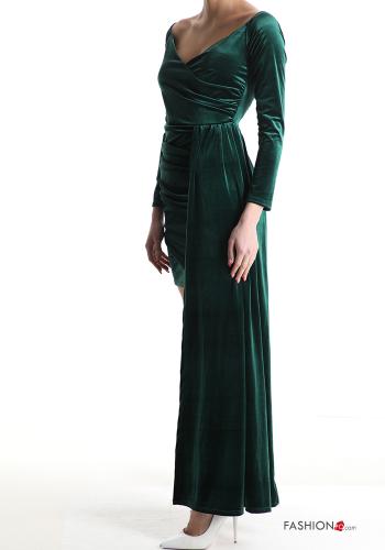 Velvet mini Dress bardot neckline - ph 3