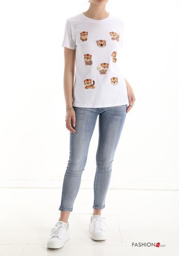T-shirt in Cotone Fantasia stampata - ph 5