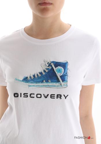 T-shirt in Cotone Fantasia stampata - ph 4
