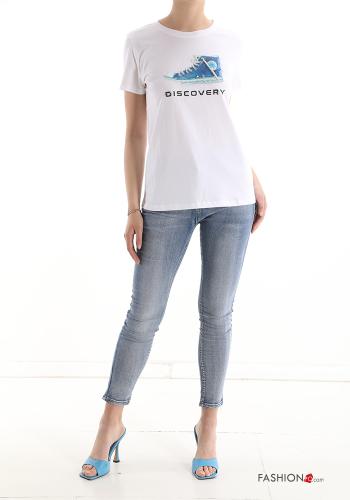 T-shirt in Cotone Fantasia stampata - ph 5