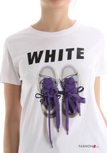 T-shirt in Cotone Fantasia stampata - ph 4