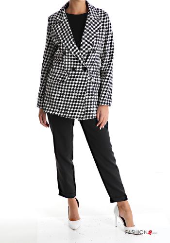 Houndstooth Blazer with buttons - ph 5