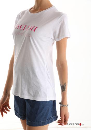 T-shirt de Algodón Patrones de escritura - ph 3