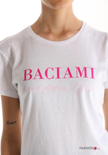T-shirt de Algodón Patrones de escritura - ph 4
