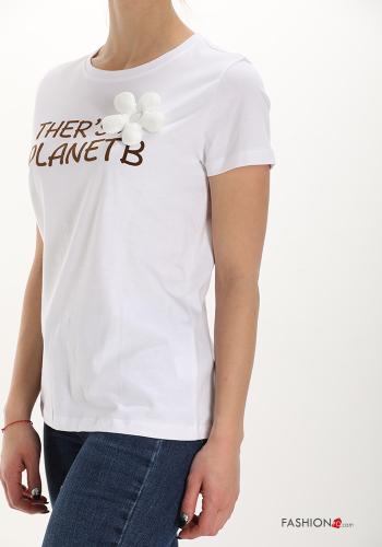 Lettering print Cotton T-shirt - ph 3