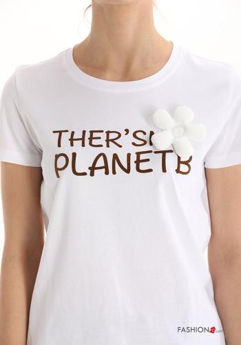 Lettering print Cotton T-shirt - ph 4