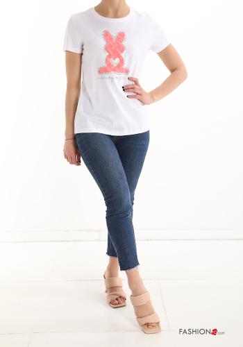 T-shirt in Cotone Fantasia stampata - ph 5
