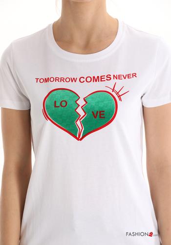 T-shirt in Cotone Fantasia stampata - ph 4