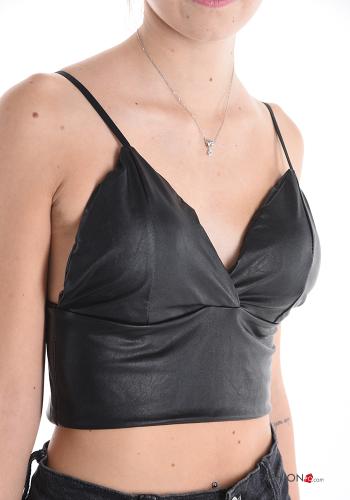 Top ecopelle con coppe - ph 4
