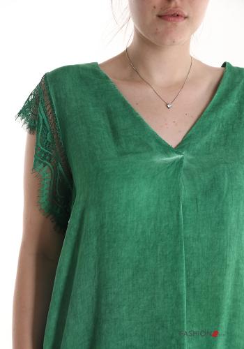 Blusa maniche corte scollo a V - ph 4