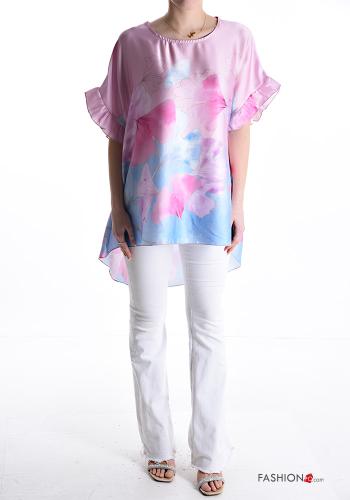 Floral short sleeve Blouse - ph 5