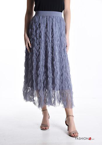 Gonna tulle con fodera con elastico