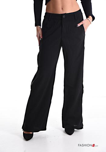 Pantalone wide leg con tasche - ph 1