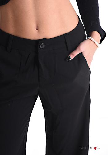Pantalone wide leg con tasche - ph 4