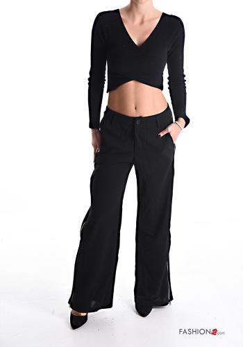 Pantalone wide leg con tasche - ph 5