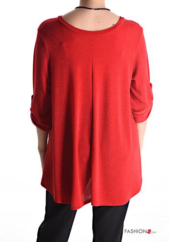 Blusa con collana maniche a tre quarti - ph 2