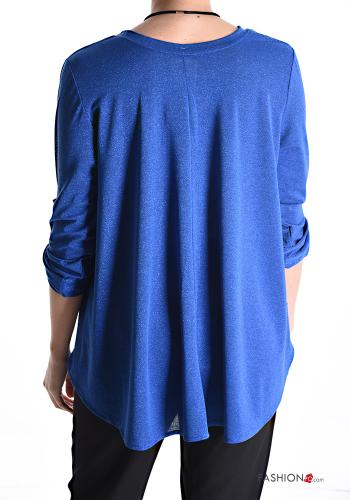 Blusa con collana maniche a tre quarti - ph 2