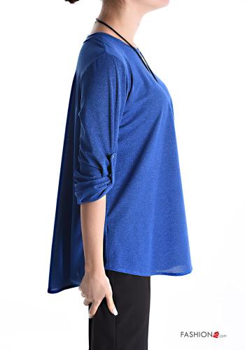 Blusa con collana maniche a tre quarti - ph 3