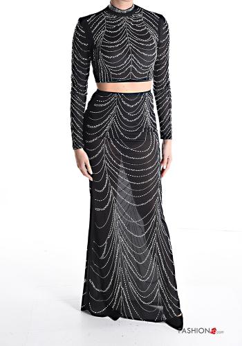 Co-ord Rollneck with rhinestones - ph 1