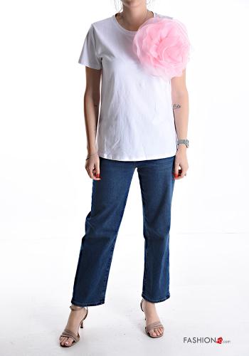 T-shirt in Cotone girocollo tulle maniche corte - ph 5
