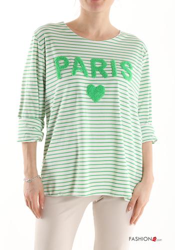 Striped Cotton Long sleeved top - ph 1