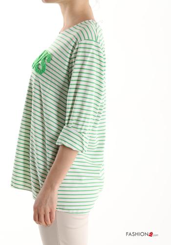 Striped Cotton Long sleeved top - ph 3