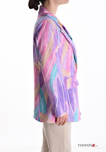 Blazer croisé à Imprimé Géométrique - ph 3