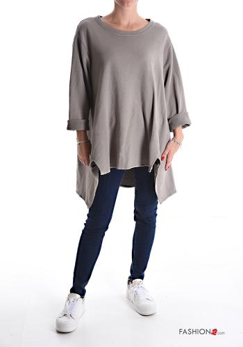 asymmetrical Cotton Sweatshirt - ph 1
