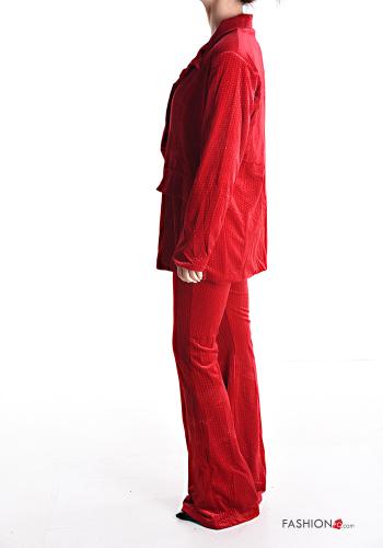 flared Velvet Suit with lining - ph 3