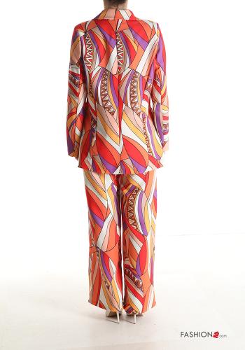 Geometric pattern Suit with buttons - ph 2